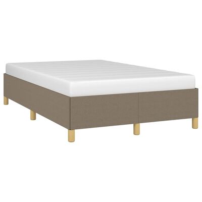 vidaXL Bedframe stof taupe 120x200 cm