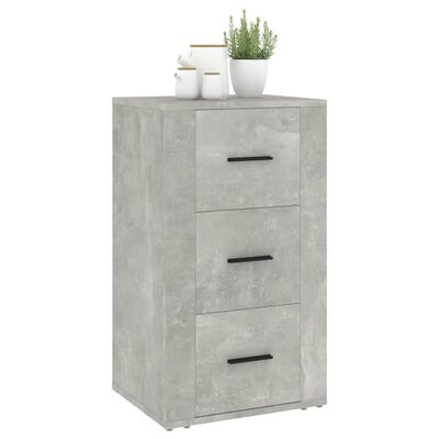 vidaXL Dressoir 40x33x70 cm bewerkt hout betongrijs