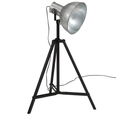 vidaXL Vloerlamp 25 W E27 61x61x90/150 cm vintage zilverkleurig