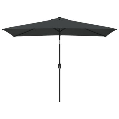 vidaXL Parasol met metalen paal 300x200 cm antraciet