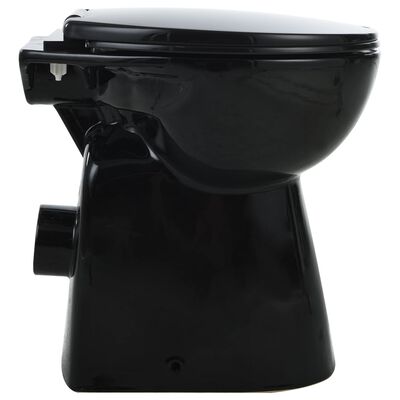 Herinnering in tegenstelling tot met tijd vidaXL Toilet verhoogd 7 cm soft-close randloos keramiek zwart kopen? |  vidaXL.nl