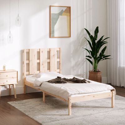 vidaXL Bedframe massief hout 90x190 cm