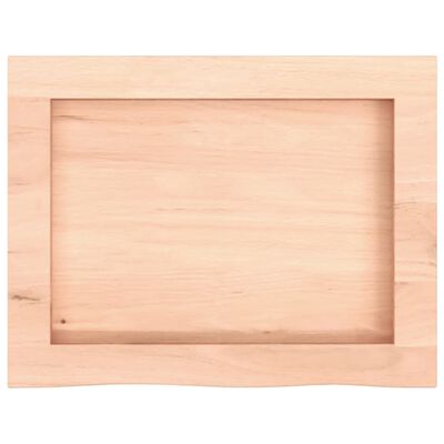 vidaXL Wandschap 40x30x(2-6) cm onbehandeld massief eikenhout