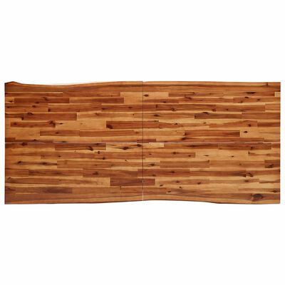 vidaXL Eettafel met natuurlijke rand 200x90x75 cm massief acaciahout