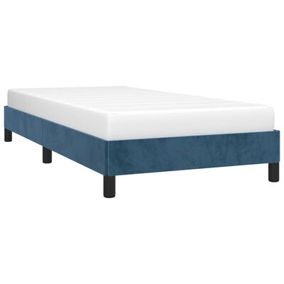 vidaXL Bedframe fluweel donkerblauw 90x200 cm