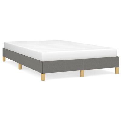 vidaXL Bedframe stof donkergrijs 120x200 cm