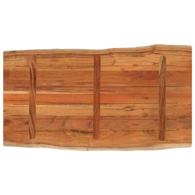 vidaXL Tafelblad rechthoekig natuurlijke rand 120x60x3,8 cm acaciahout