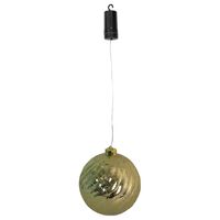 Luxform Hanglamp op batterijen Ball Swirl LED goudkleurig