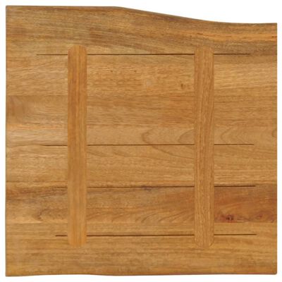 vidaXL Tafelblad met natuurlijke rand 40x40x2,5 cm massief mangohout