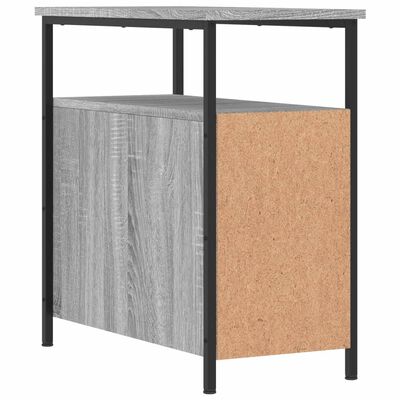 vidaXL Nachtkastjes 2 st 30x60x60 cm bewerkt hout grijs sonoma eiken