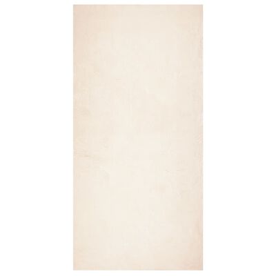 vidaXL Vloerkleed HUARTE laagpolig zacht wasbaar 100x200 cm beige