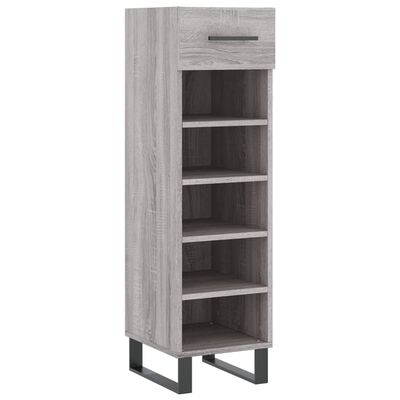 vidaXL Schoenenkast 30x35x105 cm bewerkt hout grijs sonoma eikenkleur