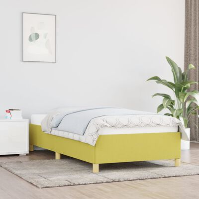 vidaXL Bedframe stof groen 90x190 cm