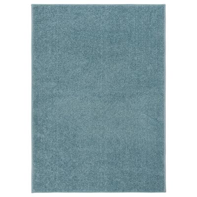 vidaXL Vloerkleed kortpolig 120x170 cm blauw