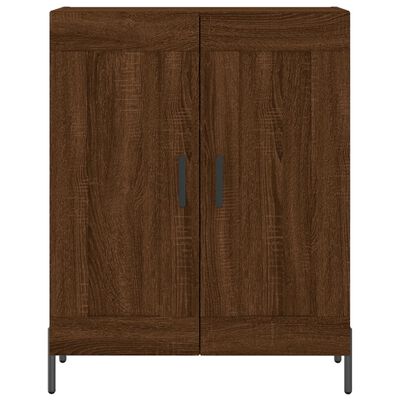 vidaXL Dressoir 69,5x34x90 cm bewerkt hout bruin eikenkleur