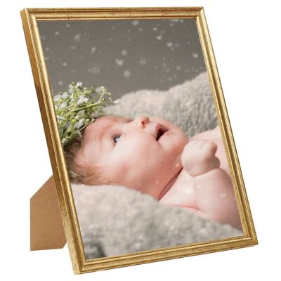 vidaXL Fotolijsten 10 st voor tafel 13x18 cm MDF goudkleurig