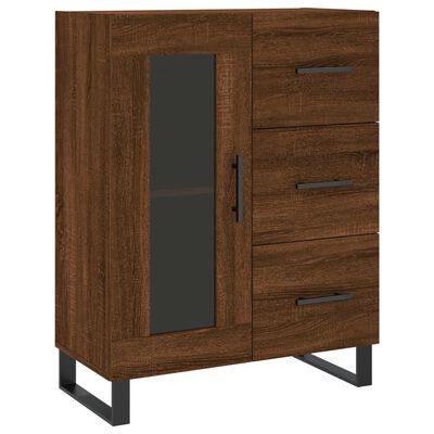 vidaXL Dressoir 69,5x34x90 cm bewerkt hout bruin eikenkleur