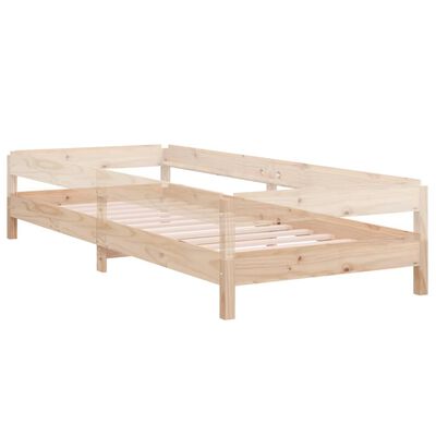 vidaXL Bed stapelbaar 75x190 cm massief grenenhout