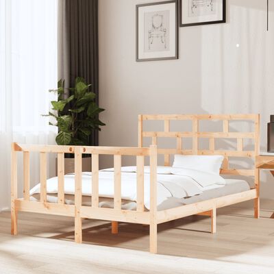 vidaXL Bedframe massief grenenhout 120x190 cm