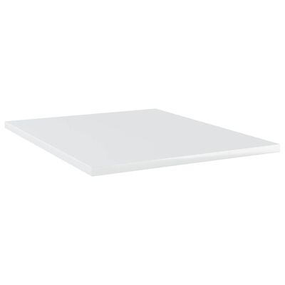 vidaXL Wandschappen 4 st 40x50x1,5 cm bewerkt hout hoogglans wit