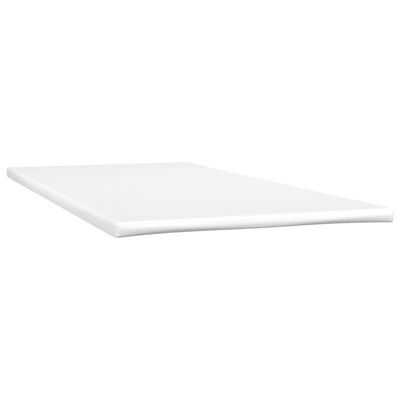 vidaXL Boxspring met matras en LED stof crèmekleurig 90x190 cm