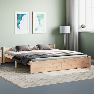 vidaXL Bedframe massief hout 180x200 cm