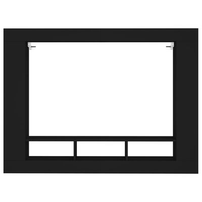 vidaXL Tv-meubel 152x22x113 cm bewerkt hout zwart