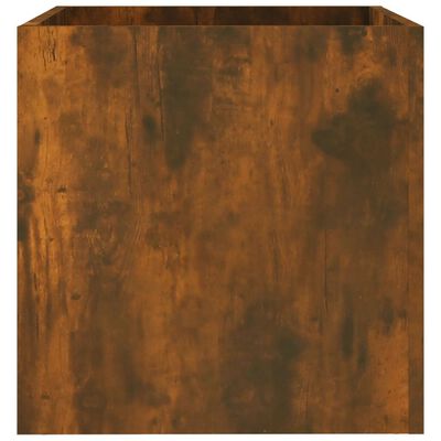 vidaXL Plantenbak 40x40x40 cm bewerkt hout gerookt eikenkleurig