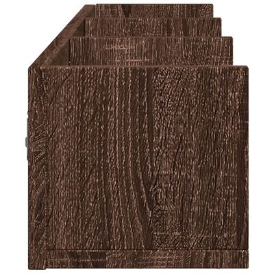 vidaXL Wandkasten 2 st 75x18x16,5 cm bewerkt hout bruin eikenkleur