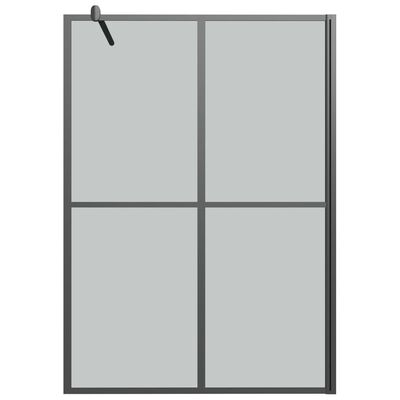 vidaXL Inloopdouchescherm 140x195 cm donker gehard glas