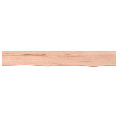 vidaXL Wandschap 80x10x4 cm behandeld massief eikenhout lichtbruin