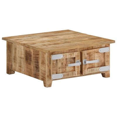 vidaXL Salontafel 67x67x30 cm massief mangohout