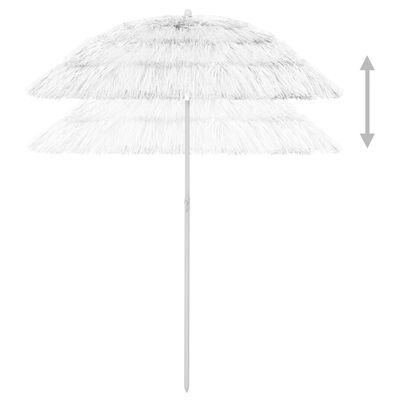 vidaXL Strandparasol Hawaï 180 cm wit