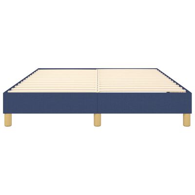 vidaXL Bedframe stof blauw 140x190 cm