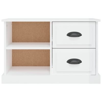 vidaXL Tv-meubel 73x35,5x47,5 cm bewerkt hout hoogglans wit