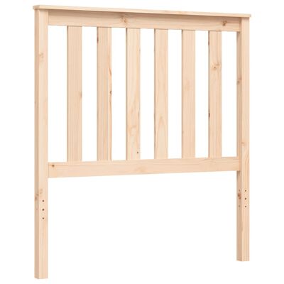 vidaXL Bedframe met hoofdbord massief hout