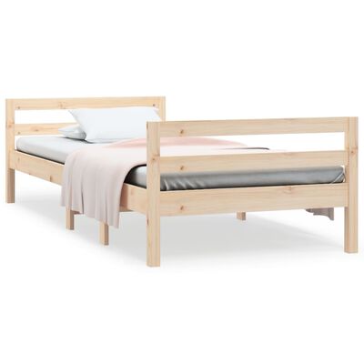 vidaXL Bedframe zonder matras massief grenenhout 80x200 cm