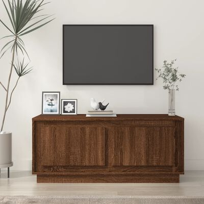 vidaXL Salontafel 102x50x44 cm bewerkt hout bruin eikenkleur