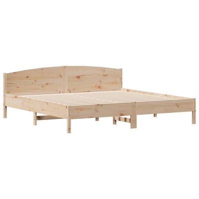 vidaXL Bedframe zonder matras massief grenenhout 180x200 cm