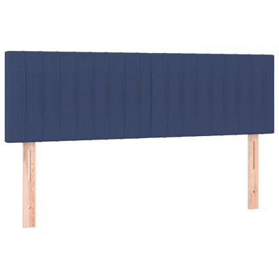 vidaXL Hoofdborden 2 st 72x5x78/88 cm stof blauw