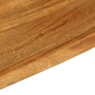 vidaXL Tafelblad met natuurlijke rand 140x40x2,5 cm massief mangohout