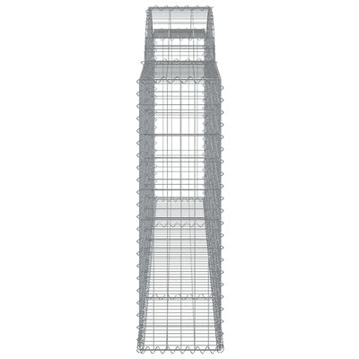 vidaXL Schanskorven 13 st gewelfd 300x30x100/120 cm ijzer