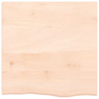 vidaXL Wandschap 60x60x2 cm onbehandeld massief eikenhout