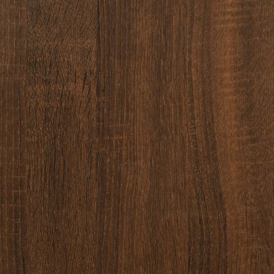 vidaXL Hoge kast 69,5x31x115 cm bewerkt hout bruin eikenkleur