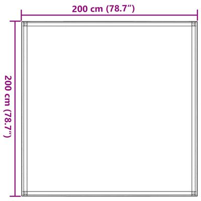 vidaXL Tenttapijt 200x200 cm HDPE lichtgroen