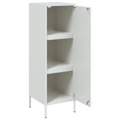 vidaXL Hoge kast 36x39x113 cm staal wit