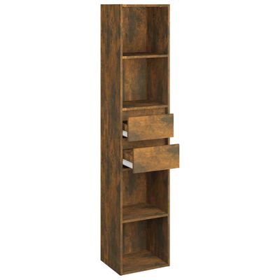 vidaXL Boekenkast 36x30x171 cm bewerkt hout gerookt eikenkleurig