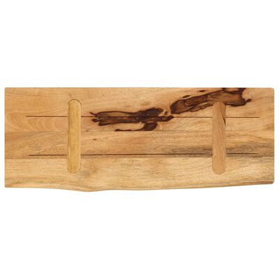 vidaXL Tafelblad met natuurlijke rand 80x30x3,8 cm massief mangohout