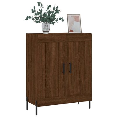 vidaXL Dressoir 69,5x34x90 cm bewerkt hout bruin eikenkleur