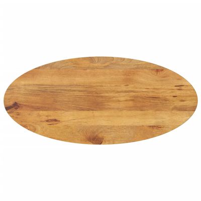 vidaXL Tafelblad ovaal 80x40x2,5 cm massief mangohout